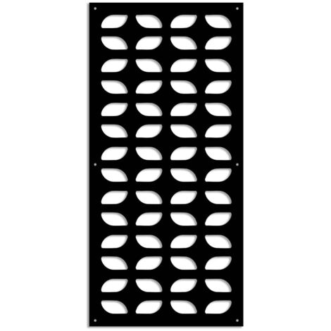 GLOBECROSS - Pannello in PVC traforato - Parasole - Colore: nero - Misura: 50x150 cm
