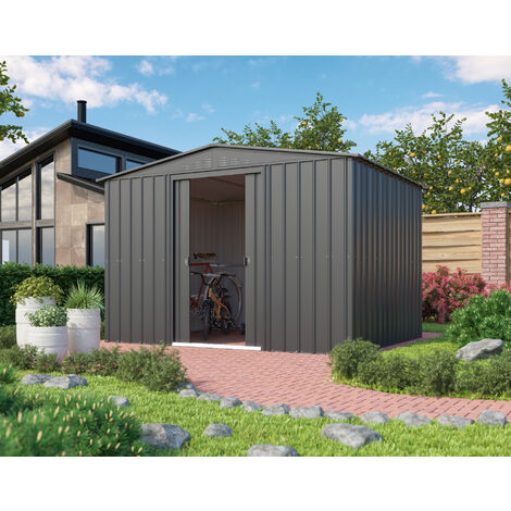 Globel Industries Gerätehaus "Gartenmanager Dream 108", anthrazit, 7,61 m², ohne Schleppdach