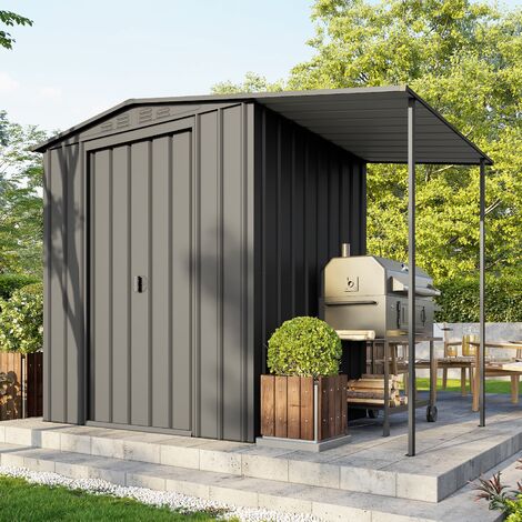 Globel Industries Gerätehaus "Gartenmanager Dream 65", anthrazit, 2,83 m², inkl.Schleppdach