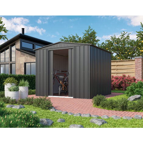 Globel Industries Gerätehaus "Gartenmanager Dream 88", anthrazit, 6,05 m², ohne Schleppdach
