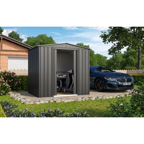 Globel Industries Gerätehaus "Tower 86", anthrazit, 4,10 m²