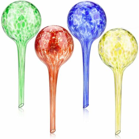 Globes d'arrosage Plantes Ampoules en Verre Aqua décoratif Globes d'eau Plante Arrosoir Dispositif d'arrosage Automatique Système d'arrosage des fêtes Arrosoirs de Pots de Jardin Ensemble de 4