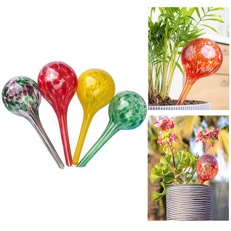 Globes d'arrosage pour Plantes, Ampoules en Verre pour Plantes à Dispositif