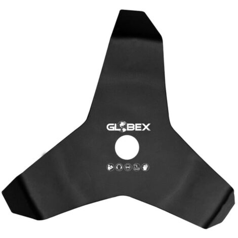 Globex Disco In Acciaio Ricurvo A 3 Denti Per Decespugliatore Ø Mm. 300