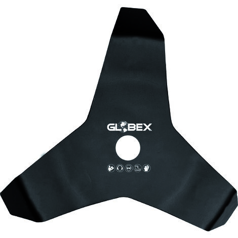 Globex disco in acciaio ricurvo a 3 denti per decespugliatore ø mm. 300 - Globex