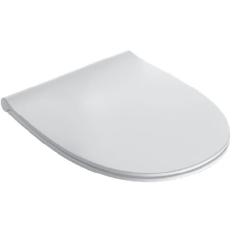 Globo 4All MDR20BI Abattant de siège de toilette à fermeture souple et antibactérien  Blanc - Duroplast