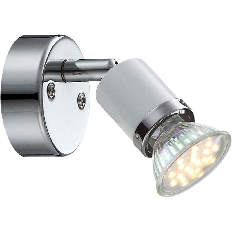 Globo - Applique murale à led en métal chromé clair éclairage de couloir de chambre à coucher blanc