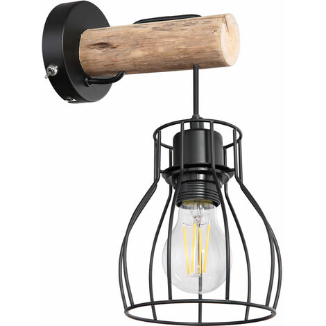 Globo - applique murale - MINA - noir - métal - lampe de lit -