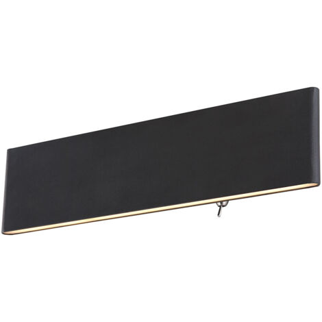 Globo - applique murale - Siegfried - noir - aluminium - LED -