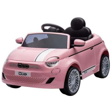 Globo Auto Elettrica Fiat 500E Rosa 12 Volt 4,5Ah Radiocomandata