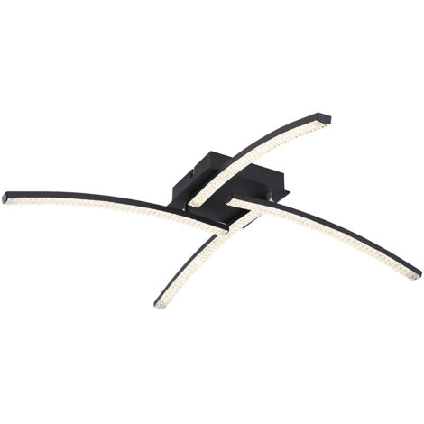 Globo - deckenleuchte - Jules - schwarz - metall - LED - 67169-24