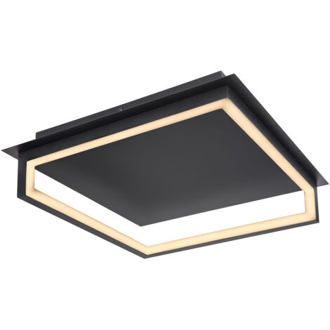 Globo - deckenleuchte - Kerasia - schwarz - metall - LED -