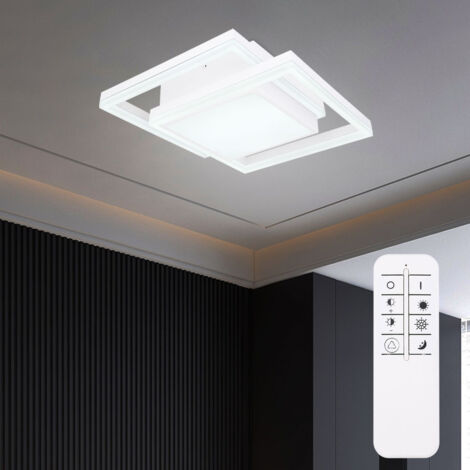 Globo - deckenleuchte - Squares - weiß - metall - LED -