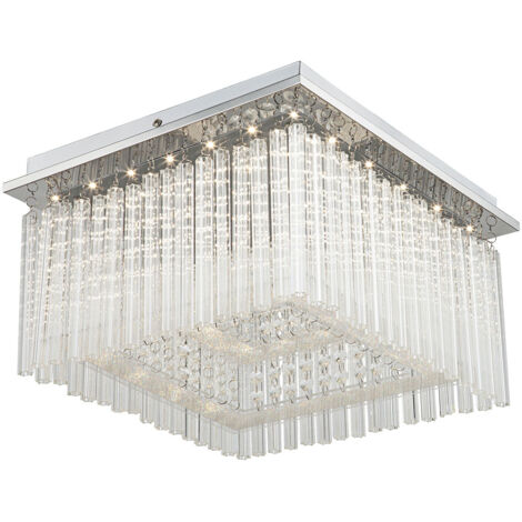 Globo - deckenleuchte - Vince - chrome - metall - LED - 68567-21