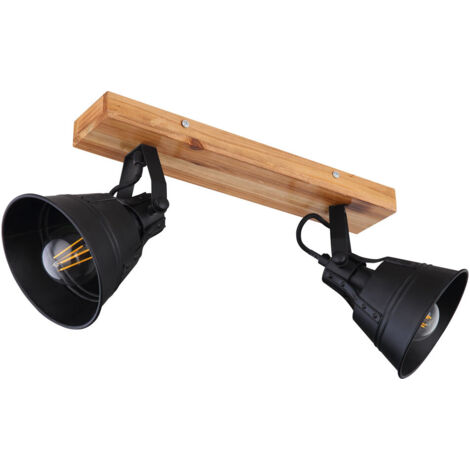 Globo - faretto - Gunther - marrone - legno - faretto a