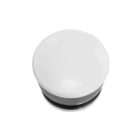Globo FI024BI polished white ceramic free waste basin drain with plug  Blanc