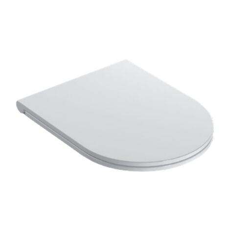 Globo Forty3 FOR20BI tapa de inodoro de cierre suave y antibacteriano  Blanco - Duroplast