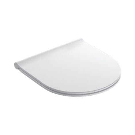 Globo Forty3 FOR22BI tapa de inodoro de cierre suave y antibacteriano  Blanco - Duroplast