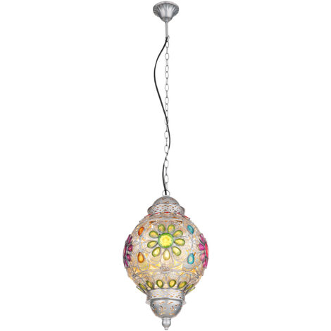 Globo - hängeleuchte - Gelasius - silber - metall - Ø 27cm - E27