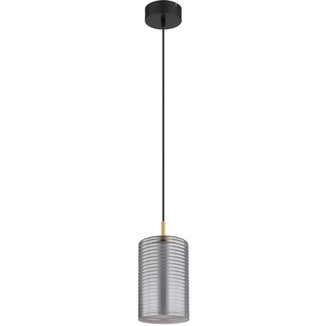 Globo - hängeleuchte - LAMPIGNA - schwarz - glas - Ø 18cm - LED -