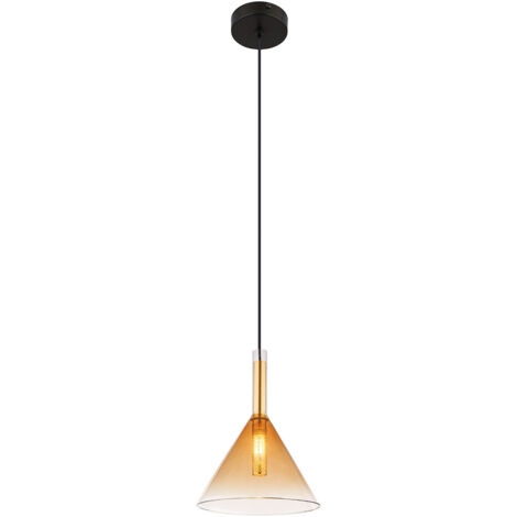 Globo - hängeleuchte - Lopusa - bernstein - glas - Ø 20cm - G9 -