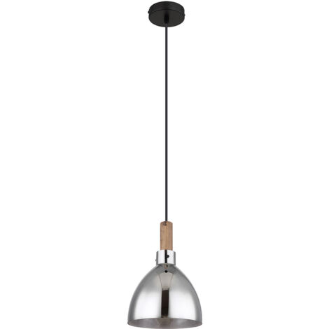 Globo - hängeleuchte - Mattea - schwarz - glas - Ø 20cm - LEDE27