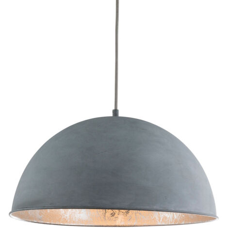 Globo - hängeleuchte - Miram - grau - metall - Ø 41cm - E27 -
