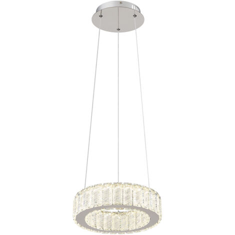 Globo - hängeleuchte - Mucky - chrome - metall - Ø 30cm - LED -