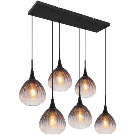 Globo - hängeleuchte - OLSEN - schwarz - glas - große