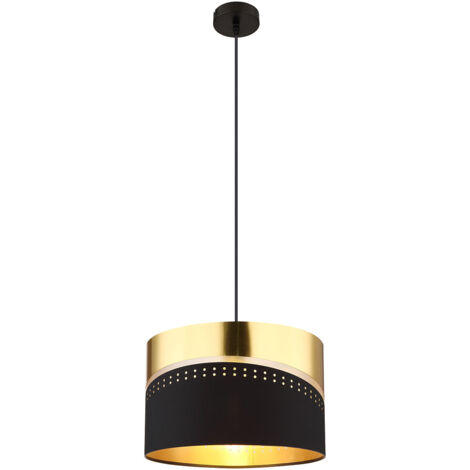 Globo - hängeleuchte - Or - schwarz - metall - Ø 35cm - E27 -