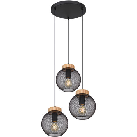 Globo - hängeleuchte - Pablo - schwarz - metall - Ø 44cm - E27 -