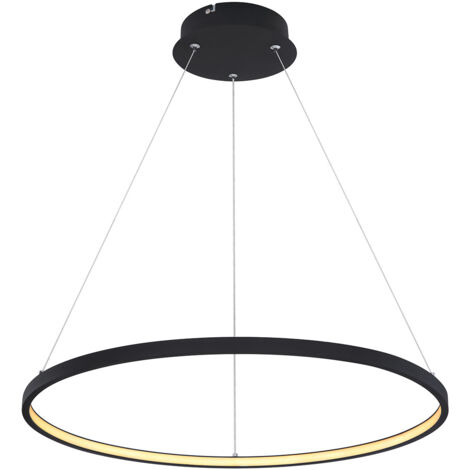 Globo - hängeleuchte - Ralph - schwarz - metall - Ø 61cm - LED -