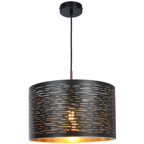 Globo - hängeleuchte - Tunno - schwarz - metall - Ø 38cm - E27 -
