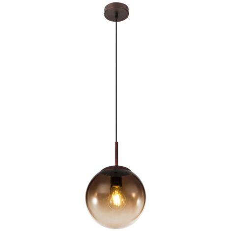 Globo - hängeleuchte - VARUS - braun - glas - Ø 20cm - E27 -