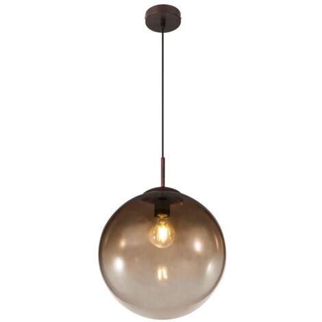 Globo - hängeleuchte - VARUS - braun - glas - Ø 30cm - E27 -