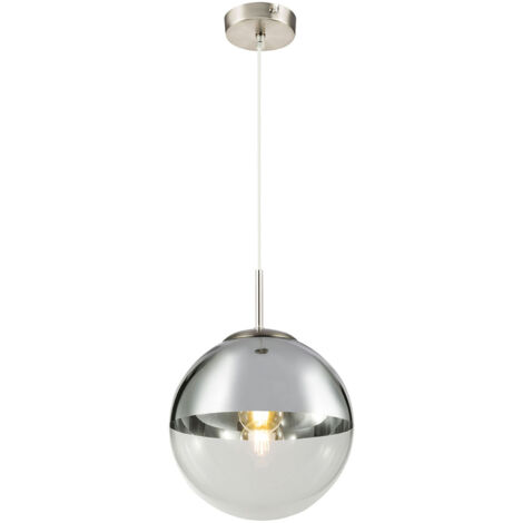 Globo - hängeleuchte - Varus - nikkel - glas - Ø 25cm - E27 -