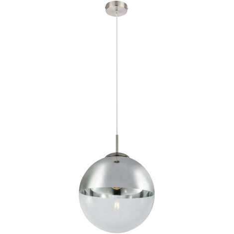 Globo - hängeleuchte - Varus - nikkel - glas - Ø 30cm - E27 -