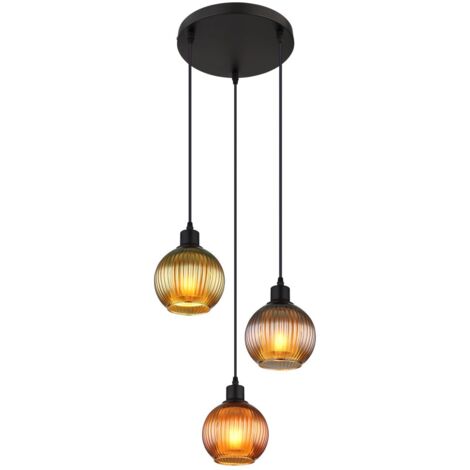 Globo - hängeleuchte - ZUMBA - mehrfarbig - glas - Ø 36cm - E27 -