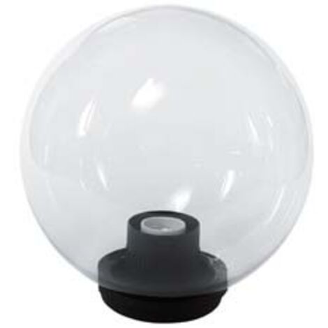 GLOBO INCOLORE CON BASE E PORTALAMPADE  ø mm.200 max 40w