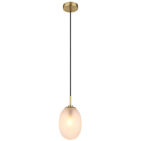 Globo - lampada a sospensione - DEVIN - oro - vetro - Ø 15cm -