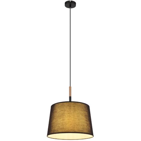 Globo - lampada a sospensione - Kikki - nero - metallo - Ø 38cm -