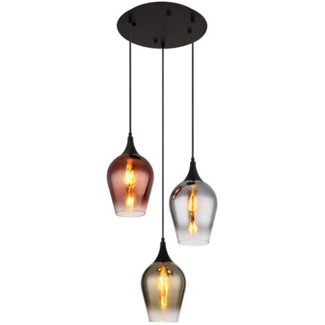 Globo - lampada a sospensione - LAVUS - multicolore - vetro - Ø