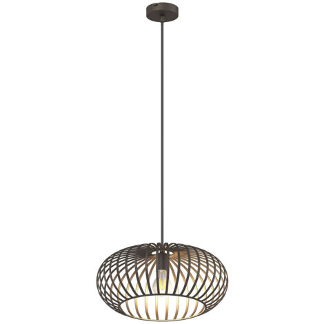 Globo - lampada a sospensione - MAX - marrone - metallo - Ø 40cm