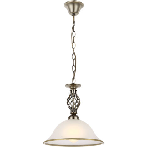 Globo - lampada a sospensione - Odin - ottone - metallo - Ø 30cm