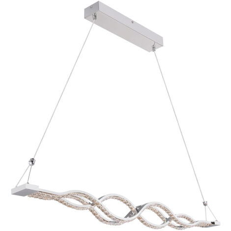 Globo - lampada a sospensione - Pilla - cromo - metallo - grande