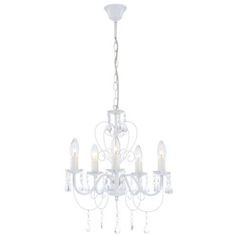 Globo - lampada a sospensione - Pinja - bianco - metallo - Ø 44cm