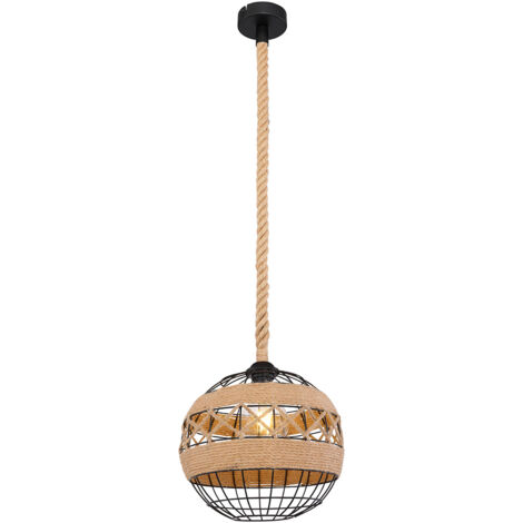 Globo - lampada a sospensione - Ulleu - naturale - metallo - Ø