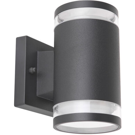 GLOBO Lampada Da Esterno Alluminio Antracite Satinato, 2 x Gx53 Led