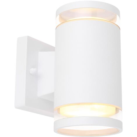GLOBO Lampada Da Esterno Alluminio Bianco Satinato, 2 x Gx53 Led