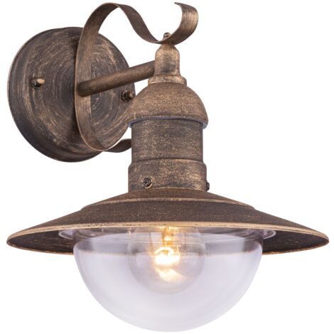 GLOBO Lampada Da Esterno Metallo Nero, 1 x E27